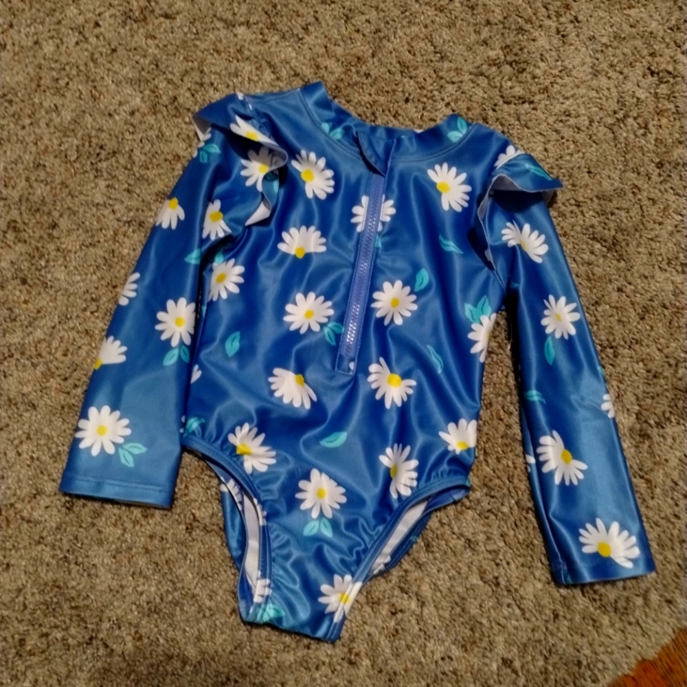 Girls Gerber swimsuit sz 12 months